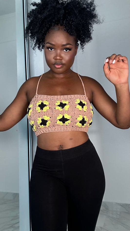 Granny square tube top