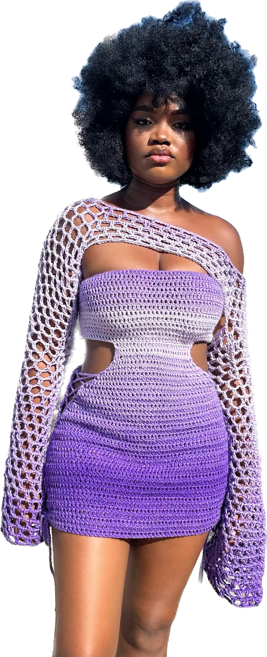 Simi gown (purple mix)